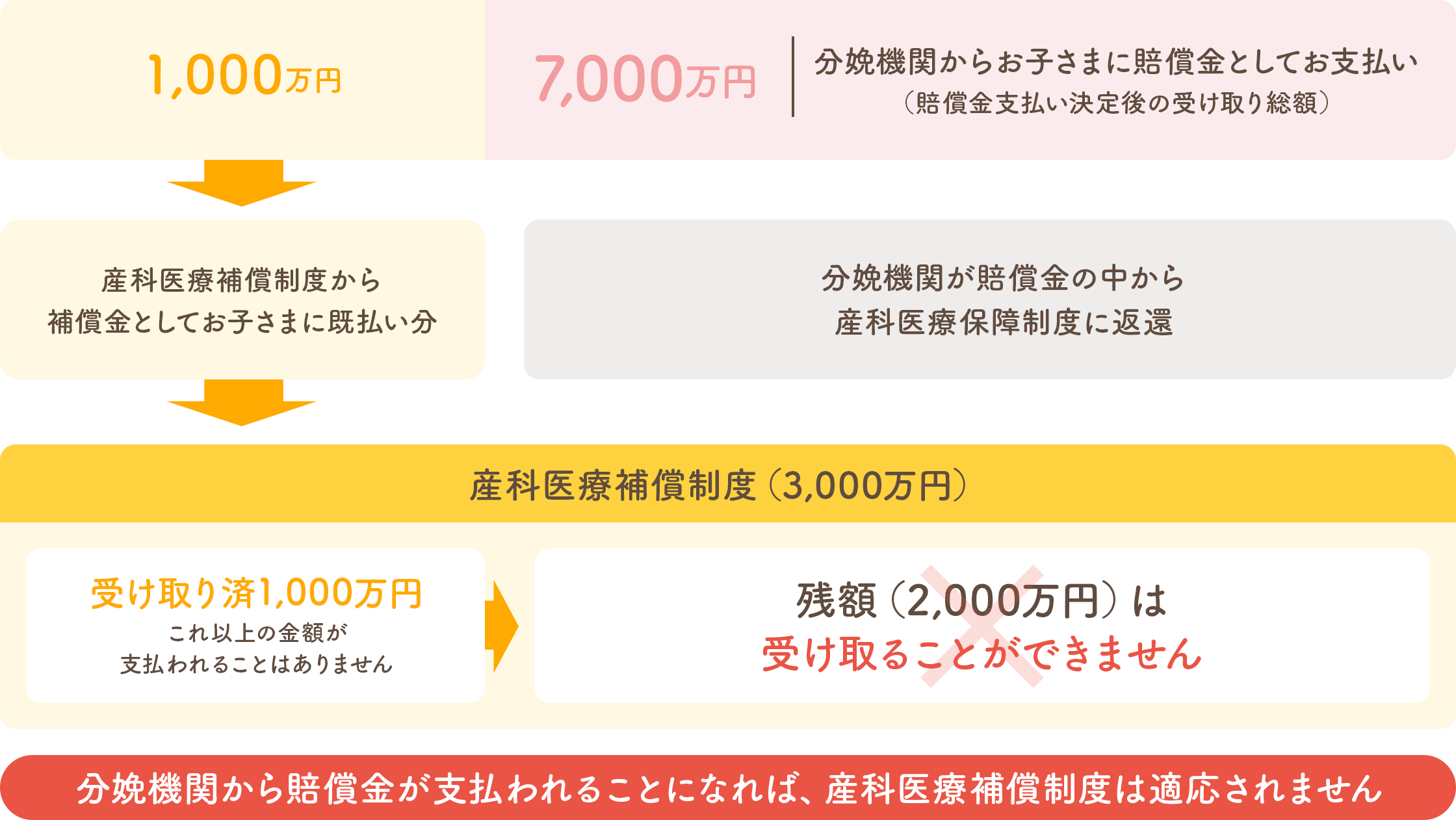 賠償金（8,000万円）の内訳